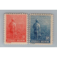 ARGENTINA 1911 GJ 317/8 SERIE COMPLETA DE ESTAMPILLAS NUEVAS MINT U$ 11.40